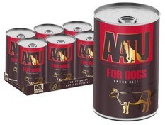 AATU Dog Adult Angus Beef 400g tins x 6
